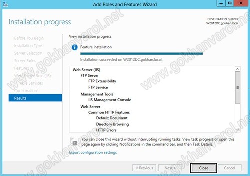 Windows Server 2012 Ftp Server Kurulumu
